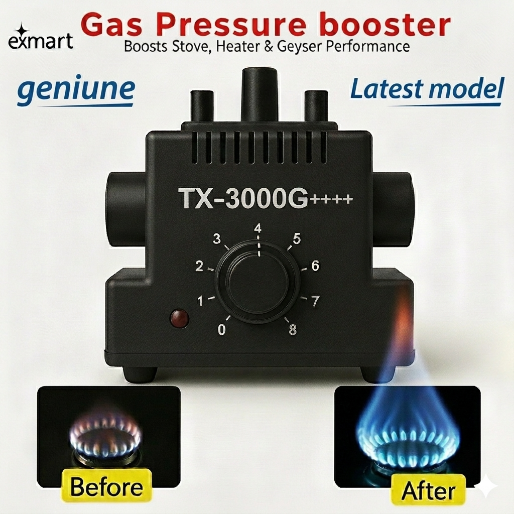 Super-Speed Air & Gas Compressor | LPG Air Pressure Booster Pump for Stoves & Burners