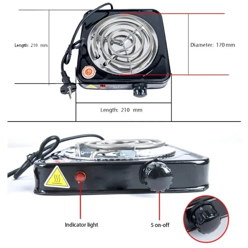 Electric Stove for cooking | 1000W Power saving